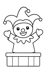 Karnevals-Handpuppe als Narr malvorlage kostenlos PDF