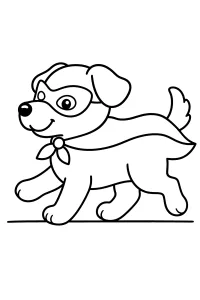 Cane mascherato con mantello di Carnevale disegno da colorare PDF gratis