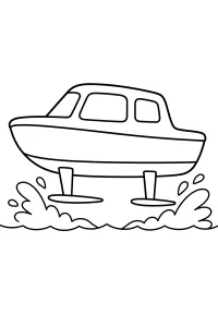 Draagvleugelboot kleurplaat kleurplaat gratis PDF
