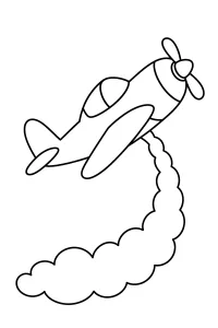 Aereo acrobatico in salita disegno da colorare PDF gratis