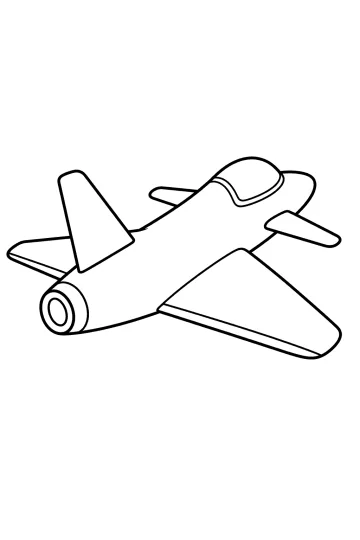 Outline drawing of an experimental airplane with a cockpit, wide wings, small front wings and a rear propeller