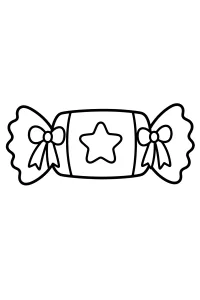 Kerstcracker met ster kleurplaat gratis PDF
