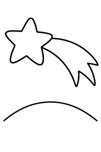Komeetster boven de heuvel