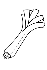 Alho-poró diagonal para colorir desenho para colorir PDF grátis