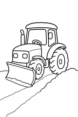 Trattore spazzaneve disegno da colorare PDF gratis