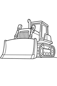 Ruspa cingolata con grande lama disegno da colorare PDF gratis