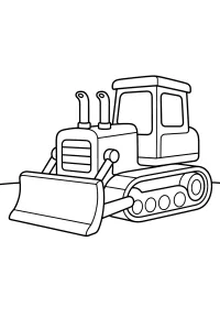 Ruspa con due tubi sul cofano disegno da colorare PDF gratis