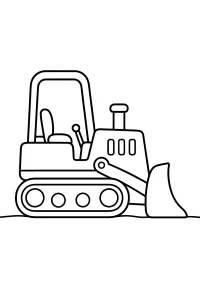 Kettenraupe mit Überrollbügel malvorlage kostenlos PDF