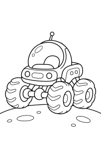 Rover spaziale da colorare disegno da colorare PDF gratis