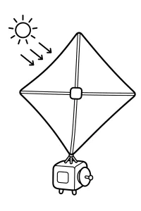 Diamond Solar Sail coloring page free PDF