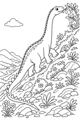 Miragaia sul pendio fiorito disegno da colorare PDF gratis