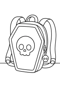 Halloweenrugzak met schedel
