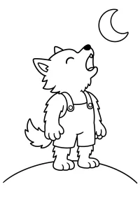 Heulender Werwolf