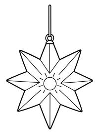 Stella di Natale da colorare disegno da colorare PDF gratis